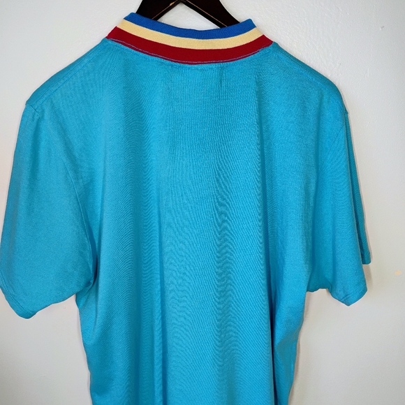 Big Bud Press Blue Ringer Tee Shirt Mens Size XL Retro Binding Neck Made In LA - Picture 4 of 9